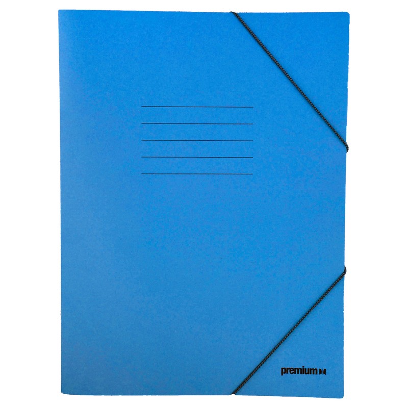 Ντοσιέ Με Λάστιχο Prespan Premium Μπλε 12803 (25 x 35 cm)