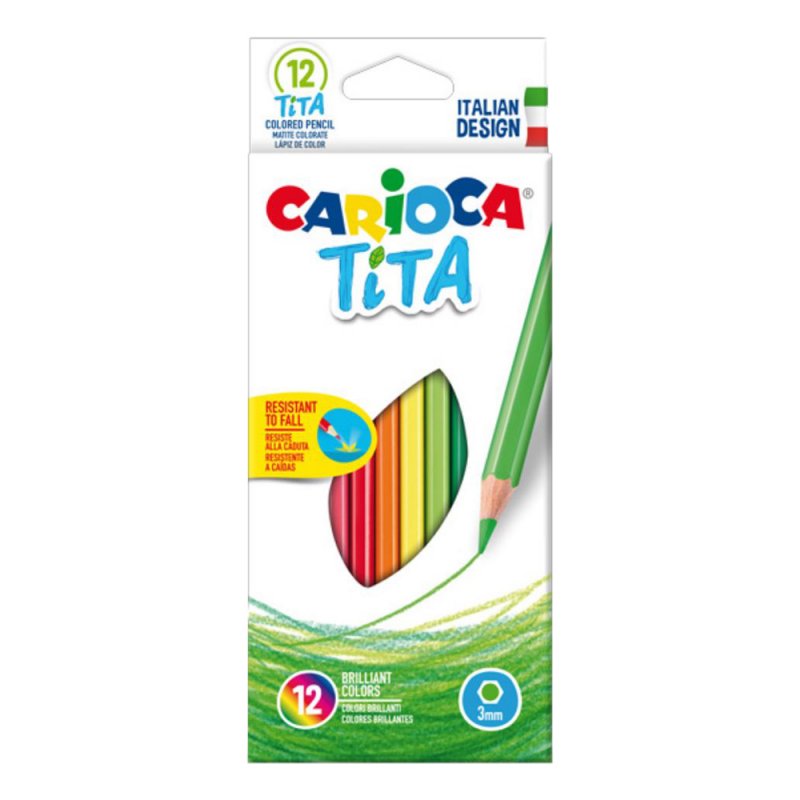Ξυλομπογιές Carioca Tita 12 Χρωμάτων