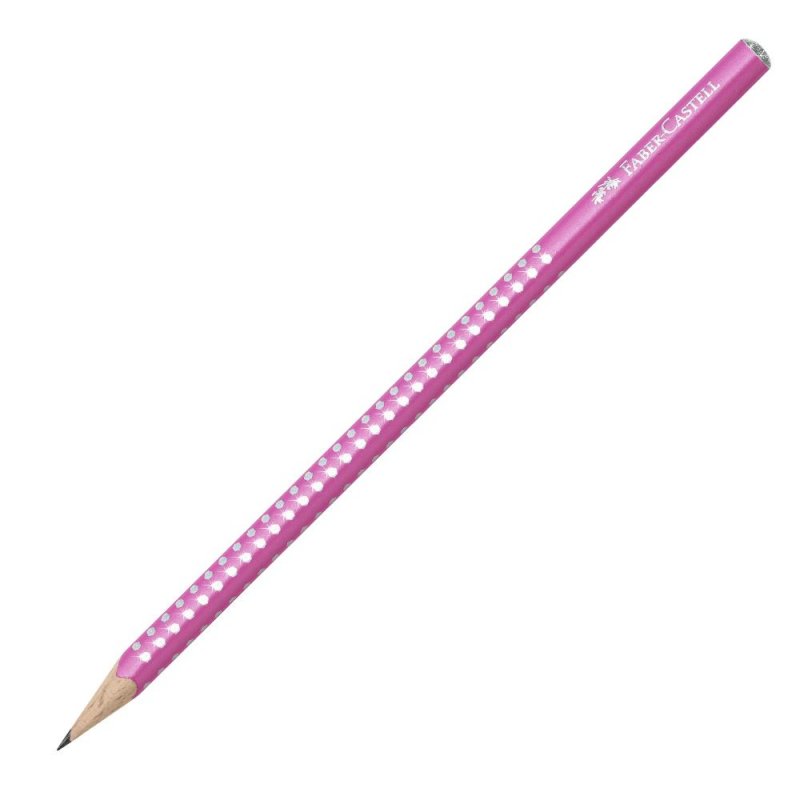 Μολύβι Faber-Castell Grip Sparkle Ροζ
