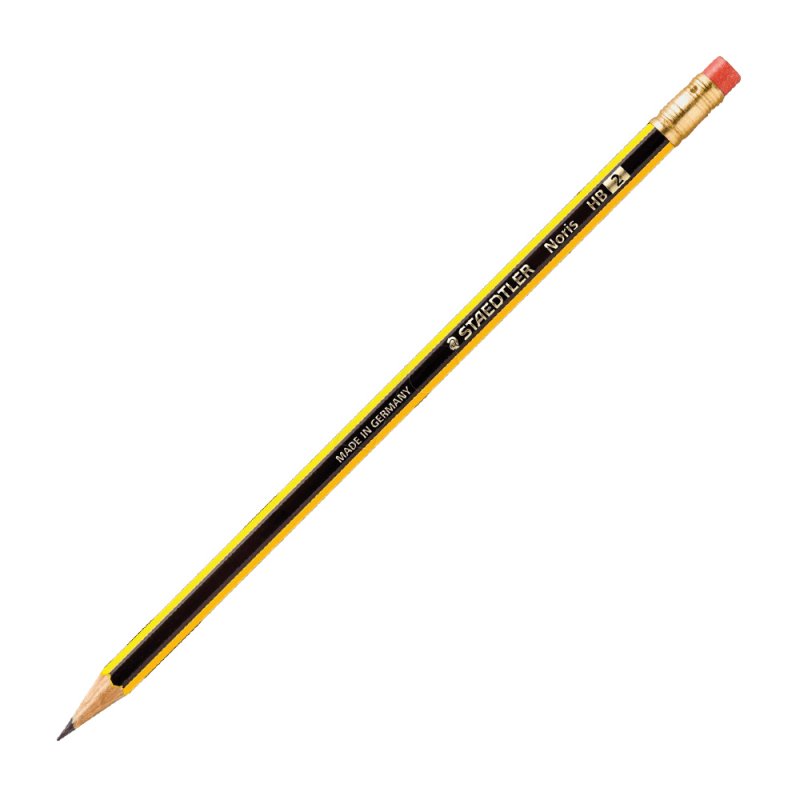 Μολύβι STAEDTLER Noris HB 2 Με Γόμα