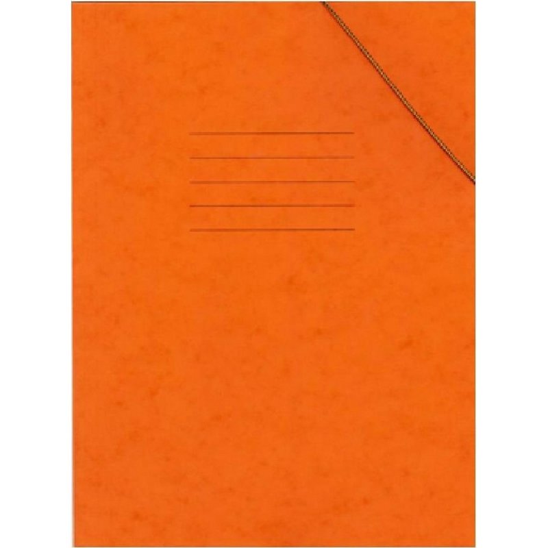 Φάκελος με Λάστιχο Prespan Premium Πορτοκαλί