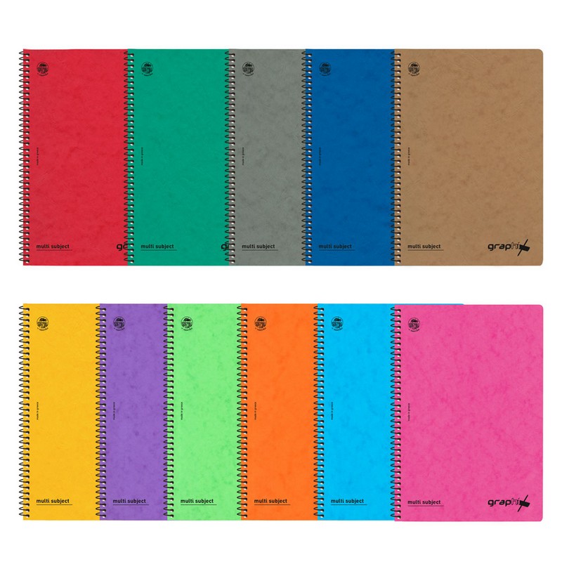 Τετράδιο Σπιράλ Graphix TypoTrust Σε Διάφορα Χρώματα A4 2 Θέματα (60Φ)