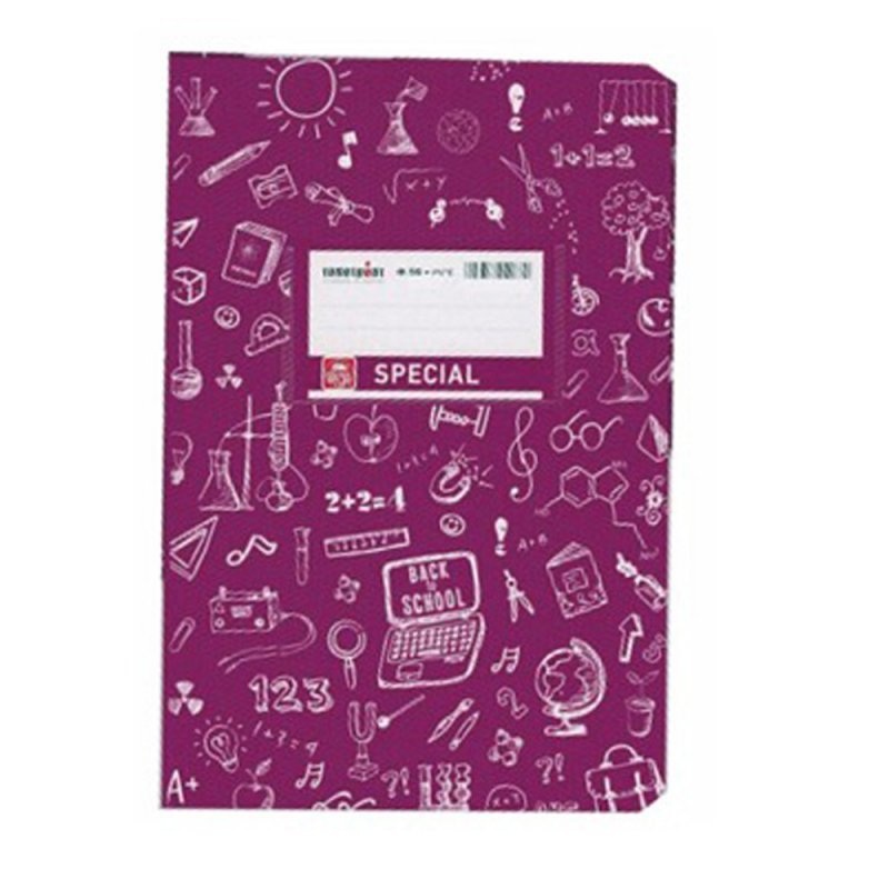 Τετράδιο TypoTrust Doodles Ριγέ Μωβ 50Φ - 1