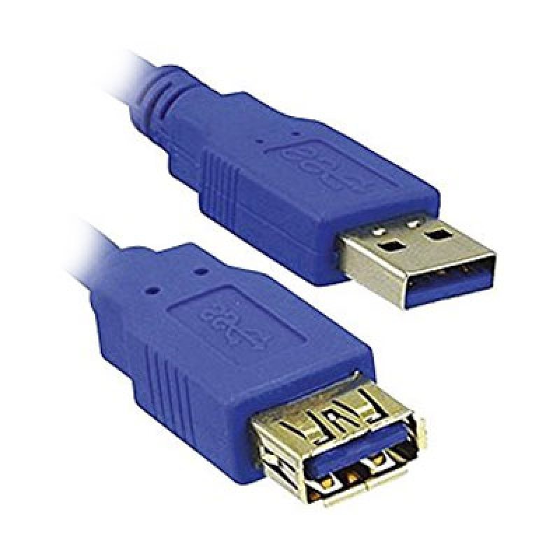 Καλώδιο USB 3.0 Extension MediaRange AM/AF 3.0M Μπλε (MRCS145) - 1