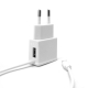 Φορτιστής Κινητού Λευκός iNOS Lightning with Extra USB Output 2.1A - 2