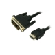 Καλώδιο HDMI/DVI MediaRange Επιχρυσωμένο (24+1 Pin) 2.0M Μαύρο (MRCS118)