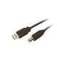 Καλώδιο USB 2.0 Extension MediaRange AM/BM 1.8M Μαύρο (MRCS101)