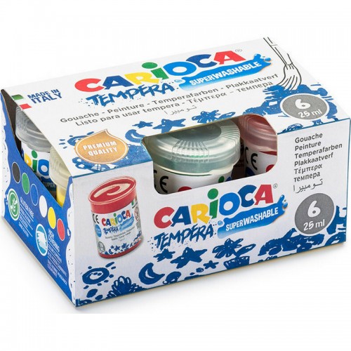 Τέμπερες Carioca 6 Χρώματα 25ml