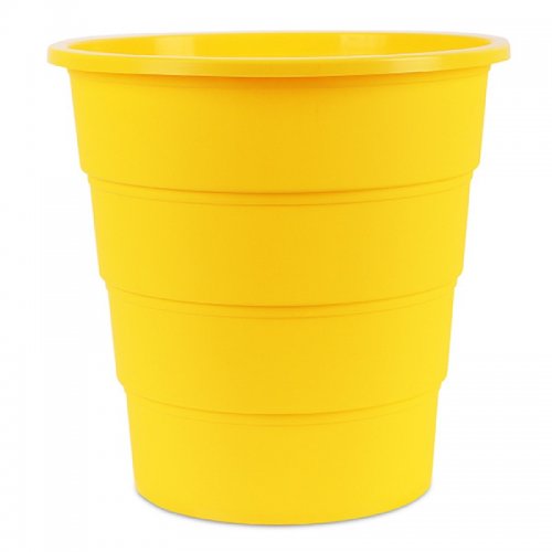 Κάδος Αχρήστων Office Products, Τύπος Κουβά, 16L Κίτρινο - 1