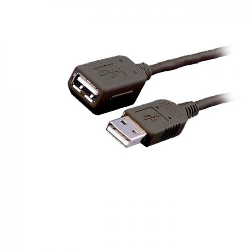 Καλώδιο USB 2.0 Extension MediaRange AM/AF 5.0M Μαύρο (MRCS108) - 1