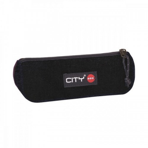 Κασετίνα Βαρελάκι City Melange Eclair Μαύρο CB19099 - 1