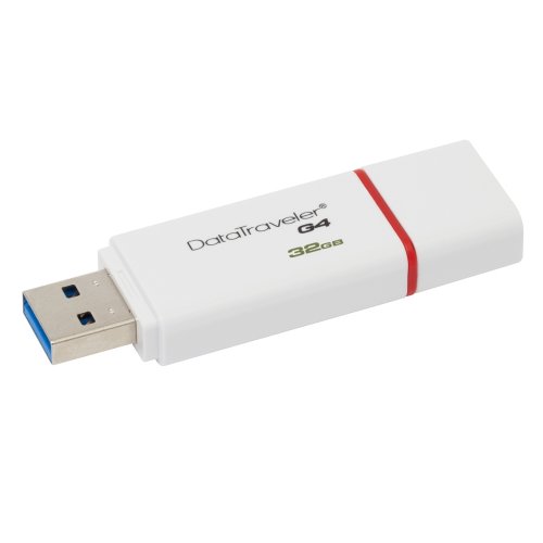Kingston Data Traveler G4 DTIG4 32GB USB 3.0 Λευκό-Κόκκινο (DTIG4/32GB) (KINDTIG4/32GB)