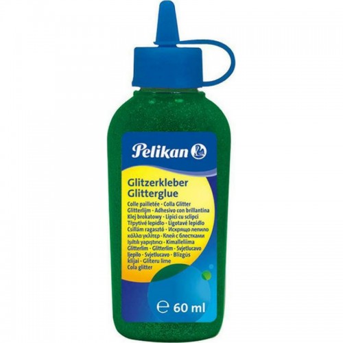 Κόλλα Pelikan Glitterglue Πράσινο 300322 60ml - 1