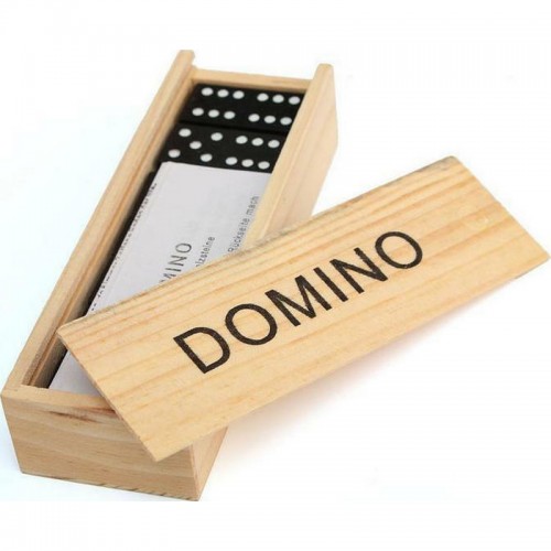 Ξύλινο Παιχνίδι Domino 15x5cm - 2