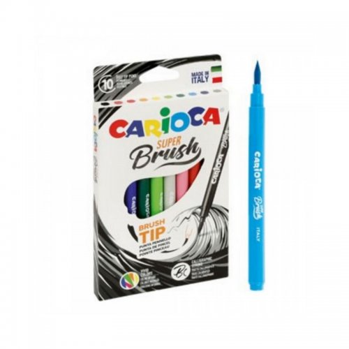 Μαρκαδόροι Carioca Super Brush 10 τεμ. 42937 - 2