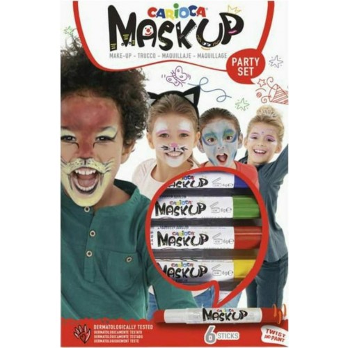 Μαρκαδόροι Προσώπου Mask Up Party Set Carioca 6τμχ 43052 - 1