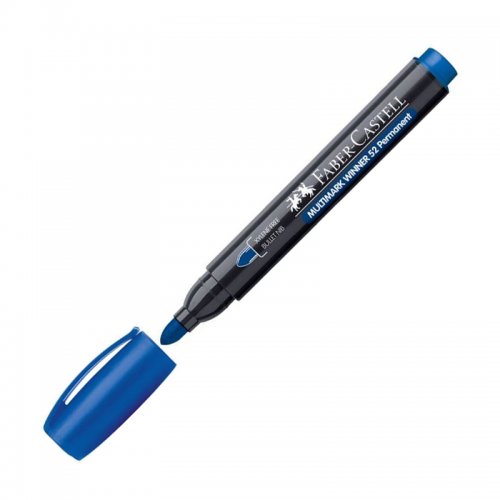 Μαρκαδόρος Ανεξίτηλος Faber-Castell Multimark Winner 52 Mπλε