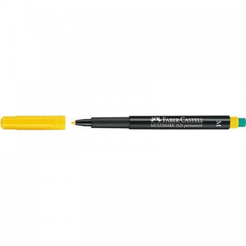 Μαρκαδόρος Ανεξίτηλος M Faber-Castell Multimark 1525 Permanent 1mm Κίτρινο