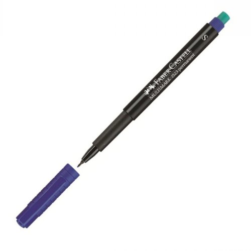 Μαρκαδόρος Ανεξίτηλος S Faber-Castell Multimark 1523 Permanent 0.4mm Μπλε