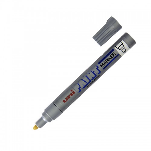Μαρκαδόρος Λαδιού Uni Paint Marker PX-20 Ασημί 2.2mm - 1