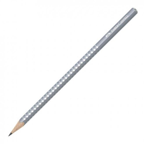 Μολύβι Faber-Castell Grip Sparkle Γκρι - 1