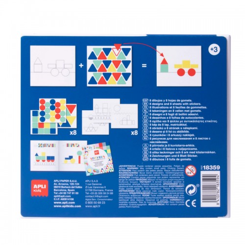 Παιχνίδι Με Αυτοκόλλητα Οχήματα Apli Kids Stickers Box 18359 - 5