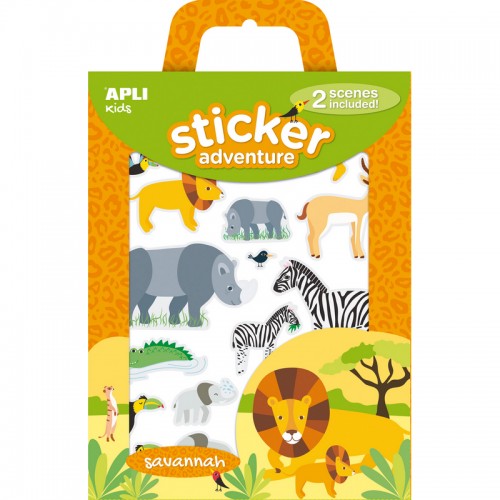 Σετ Αυτοκόλλητα Adventure Savannah Apli Kids 15168 - 1