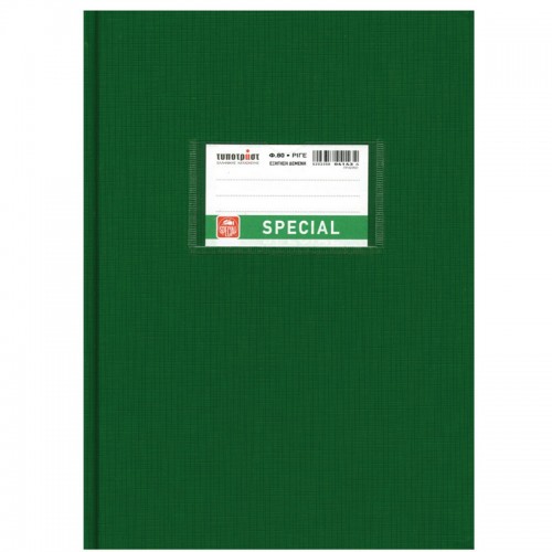 Τετράδιο Εξήγηση TypoTrust Βιβλιοδετημένο Πράσινο Ριγέ Β5 (80Φ)