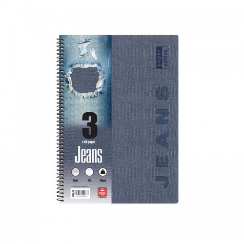Τετράδιο Σπιράλ Jeans TypoTrust  B5 3 Θέματα - 5