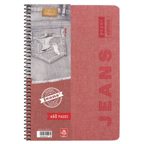 Τετράδιο Σπιράλ Denim Τυποτράστ 4 θεμάτων Β5 120φ - 2