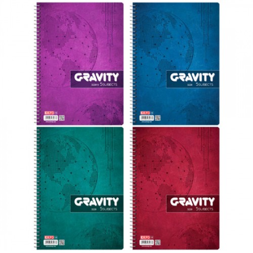 Τετράδιο Σπιράλ +Efo Gravity Σε Διάφορα Χρώματα 5 Θέματα 150Φ 322015 - 1