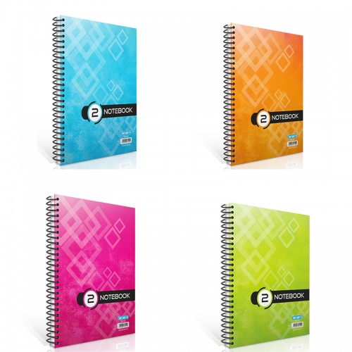 Τετράδιο Σπιράλ +Efo Notebook Σε Διάφορα Χρώματα 2 Θέματα 60Φ 324112
